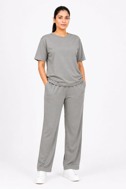 Premium Cotton Lycra Jersey Co-Ord Set for Women | 220 GSM | Soft Travel Wear