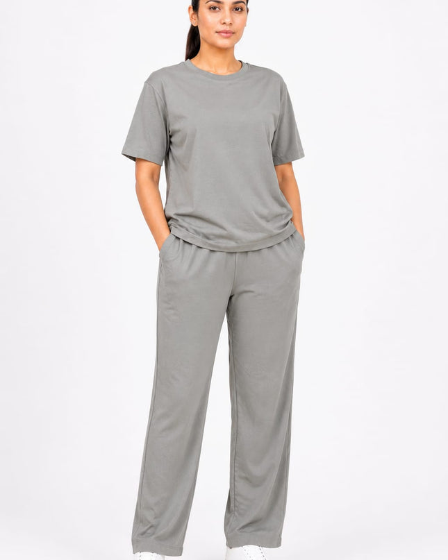 Premium Cotton Lycra Jersey Co-Ord Set for Women | 220 GSM | Soft Travel Wear