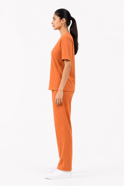 Premium Cotton Lycra Jersey Co-Ord Set for Women | 220 GSM | Soft Travel Wear