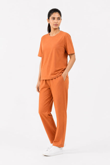 Premium Cotton Lycra Jersey Co-Ord Set for Women | 220 GSM | Soft Travel Wear