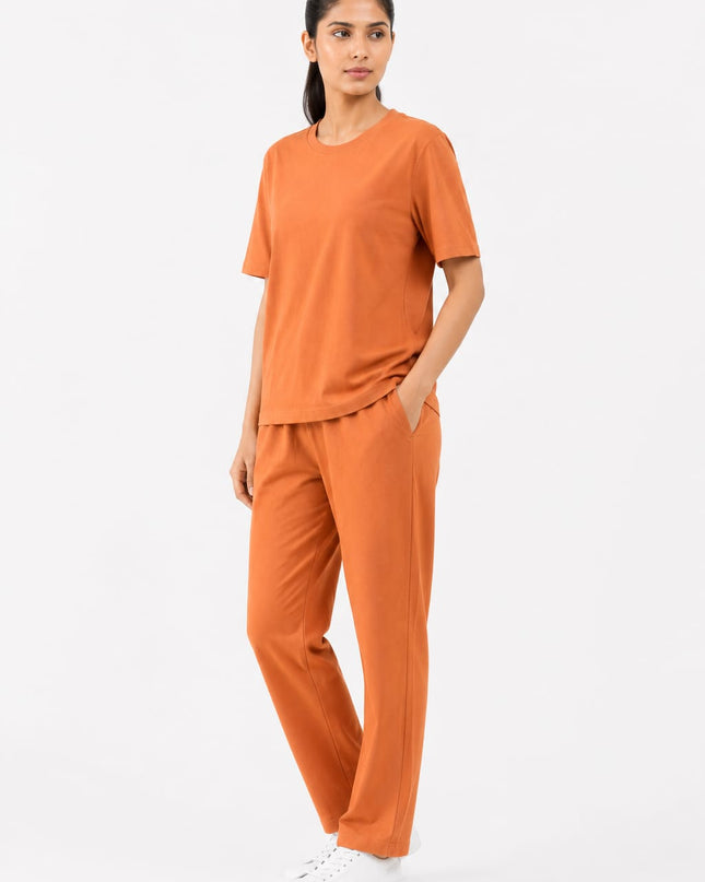 Premium Cotton Lycra Jersey Co-Ord Set for Women | 220 GSM | Soft Travel Wear