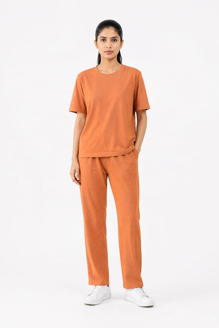 Premium Cotton Lycra Jersey Co-Ord Set for Women | 220 GSM | Soft Travel Wear