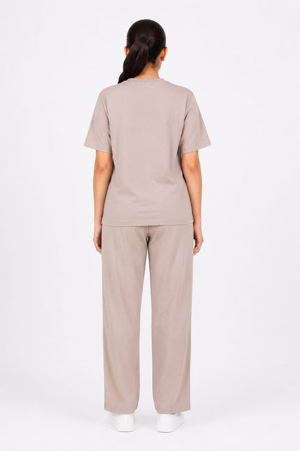 Premium Cotton Lycra Jersey Co-Ord Set for Women | 220 GSM | Soft Travel Wear