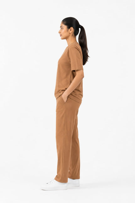 Premium Cotton Lycra Jersey Co-Ord Set for Women | 220 GSM | Soft Travel Wear