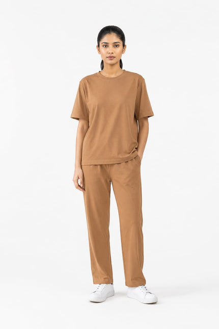 Premium Cotton Lycra Jersey Co-Ord Set for Women | 220 GSM | Soft Travel Wear
