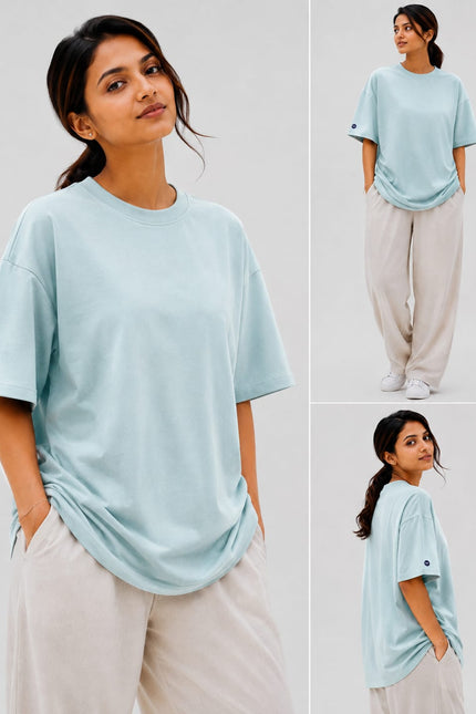 Unisex oversized T-shirt - Sky Blue