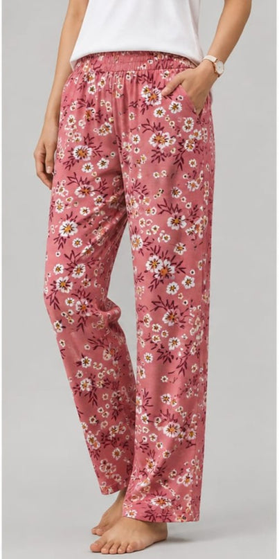 Women's Pure Cotton Printed Pants