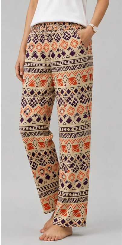 Women's Pure Cotton Printed Pants