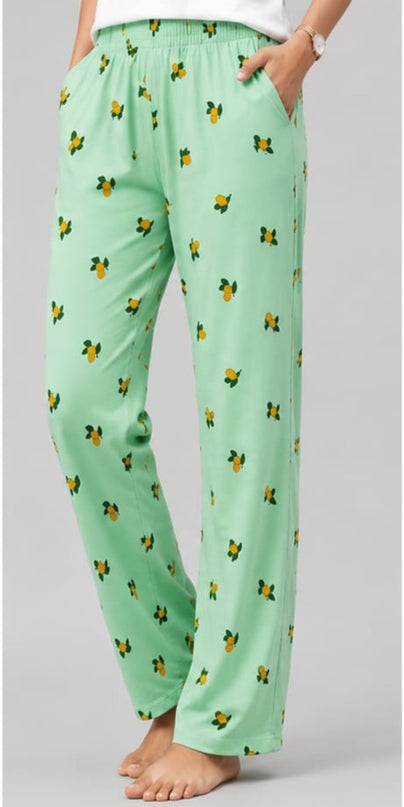 Women's Pure Cotton Printed Pants